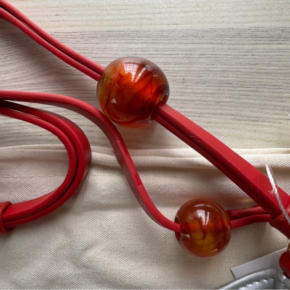 Jacquemus Le Bisou Perle Leather Silver Shoulder Bags - Picture 4 of 8